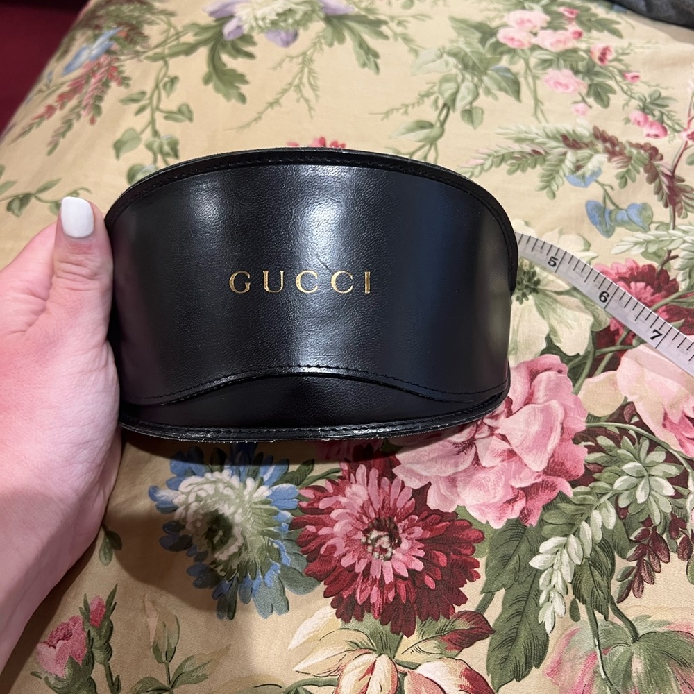 Gucci Authentic Brown Sunglass eyeglasses Case with Cloth Only host pick - Picture 5 of 13
